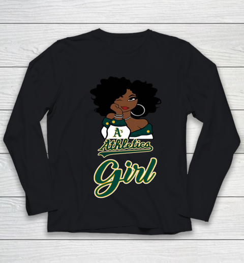 Oakland Athleticss Girl MLB Youth Long Sleeve