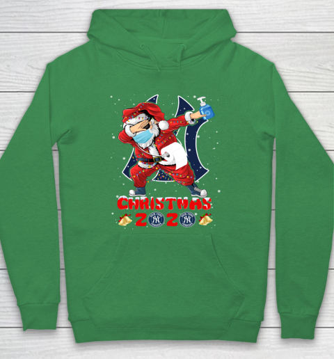New York Yankees Funny Santa Claus Dabbing Christmas 2020 MLB Hoodie 5