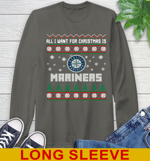 MLB All I Want For Christmas Is Seattle Mariners Baseball Sports 64