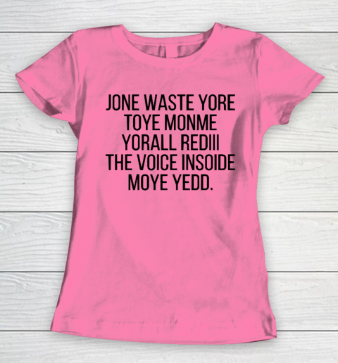 Blink 182 I Miss You Funny Jone Waste Yore Women's T-Shirt 9
