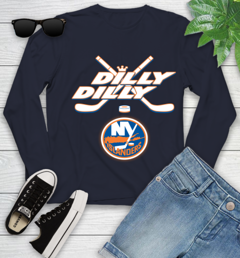 NHL New York Islanders Dilly Dilly Hockey Sports Youth Long Sleeve 3