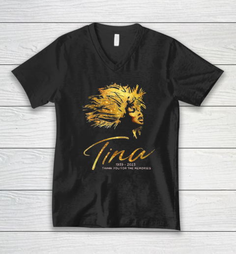 Tina Turner RIP Shirt Thank You For The Memories V-Neck T-Shirt