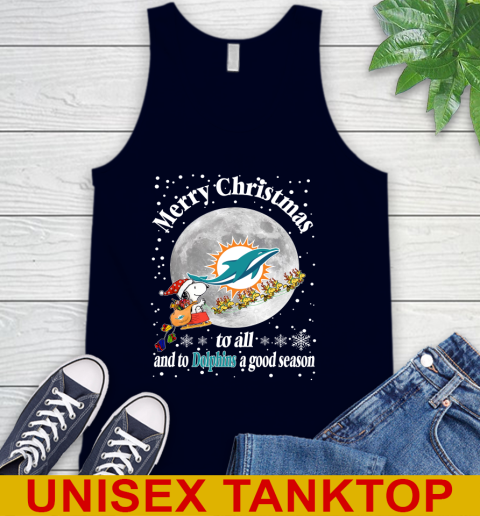 Miami Dolphins Merry Christmas To All And To Dolphins A Good Season NFL Football Sports Tank Top 2