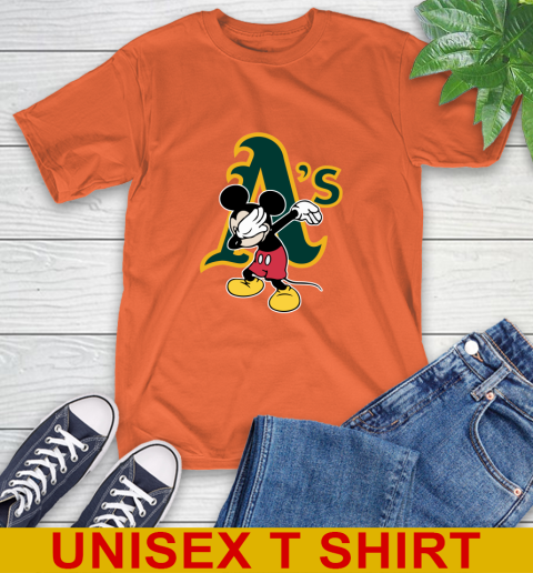 Oakland Athletics MLB Baseball Dabbing Mickey Disney Sports T-Shirt 5
