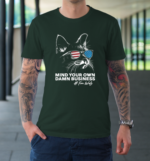 Mind Your Own Damn Business Harris Waltz Cat Lady T-Shirt 3