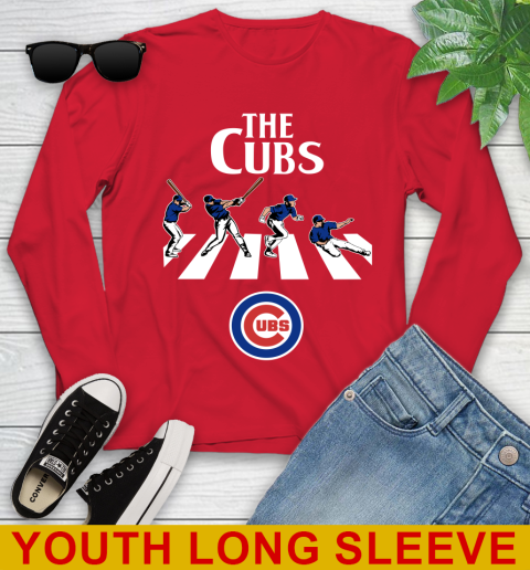 MLB Baseball Chicago Cubs The Beatles Rock Band Shirt Youth Long Sleeve 11