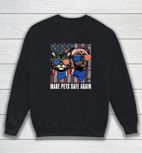 Make Pets Safe Again Trump Harris Debate Eating The Dogs Cat Sweatshirt