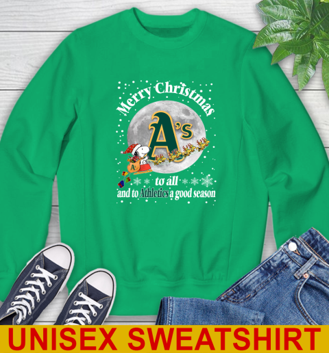 Oakland Athletics Merry Christmas To All And To Athletics A Good Season MLB Baseball Sports Sweatshirt 8