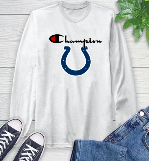 NFL Football Indianapolis Colts Champion Shirt Long Sleeve T-Shirt