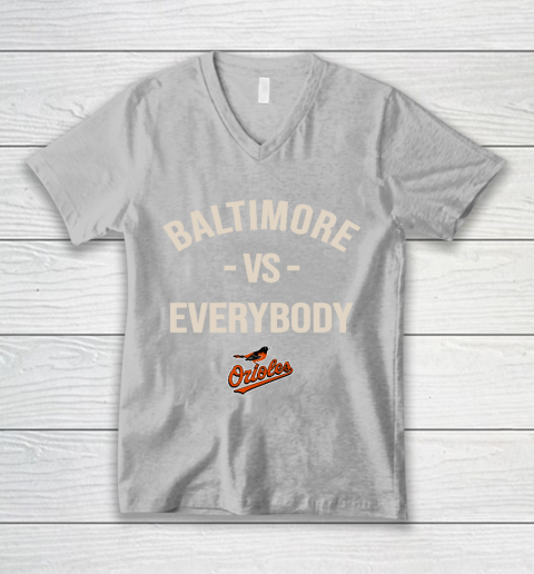 Baltimore Orioles Vs Everybody V-Neck T-Shirt 3