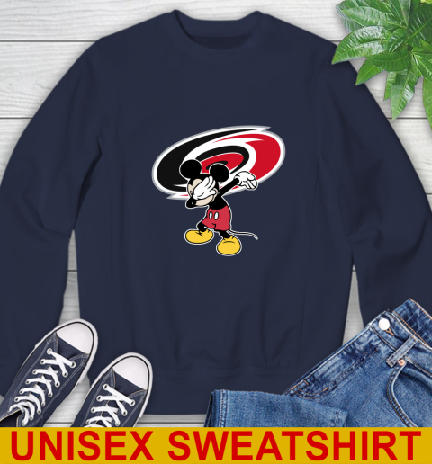 Carolina Hurricanes NHL Hockey Dabbing Mickey Disney Sports Sweatshirt 3