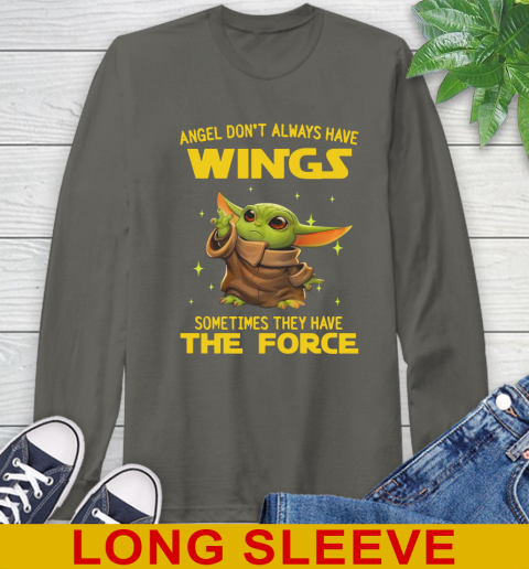 Baby Yoda Angel Don't Always Have Wings They Have The Force Shirt 64
