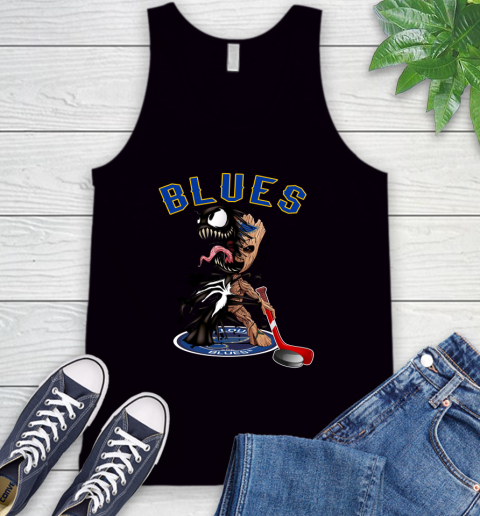 NHL St.Louis Blues Hockey Venom Groot Guardians Of The Galaxy Tank Top 2