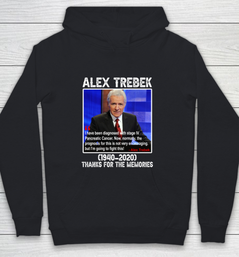 Alex Trebek 1940 2020 Thanks For The Memories Youth Hoodie