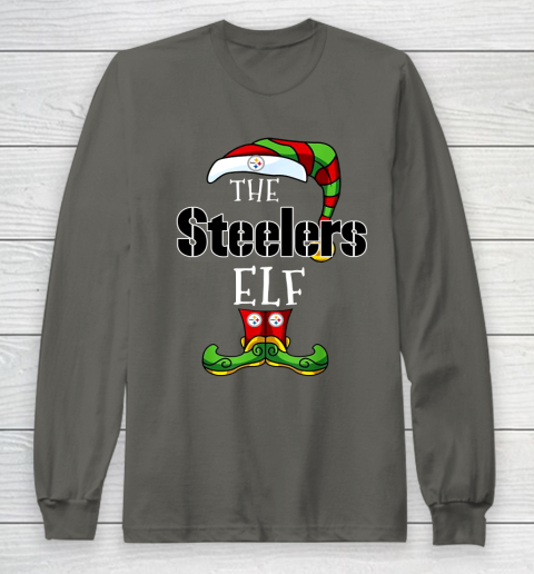 Pittsburgh Steelers Christmas ELF Funny NFL Long Sleeve T-Shirt 13