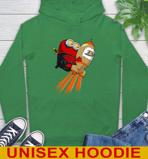 NHL Hockey Anaheim Ducks Deadpool Minion Marvel Shirt Hoodie 8