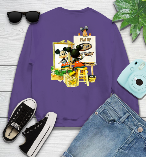 NHL Hockey Anaheim Ducks Mickey Drawing Shirt 28