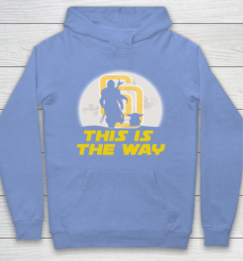 San Diego Padres MLB Baseball Star Wars Yoda And Mandalorian This Is The Way Hoodie 8
