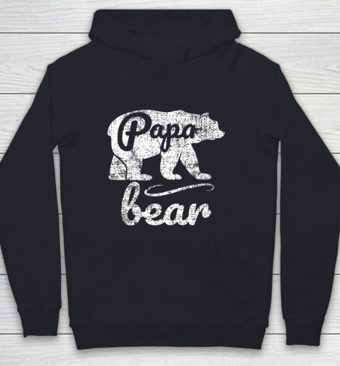 Father's Day Funny Gift Ideas Apparel  Papa Bear Dad Father T Shirt Youth Hoodie