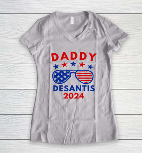 Daddy Desantis Shirt Daddy Desantis 2024 Women's V-Neck T-Shirt