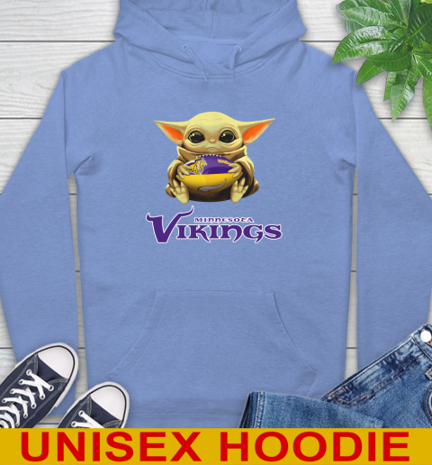 NFL Football Minnesota Vikings Baby Yoda Star Wars Shirt Hoodie 11