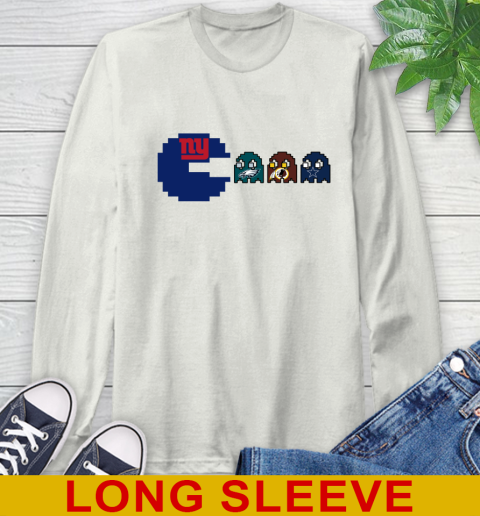 New York Giants NFL Football Pac Man Champion Long Sleeve T-Shirt 12
