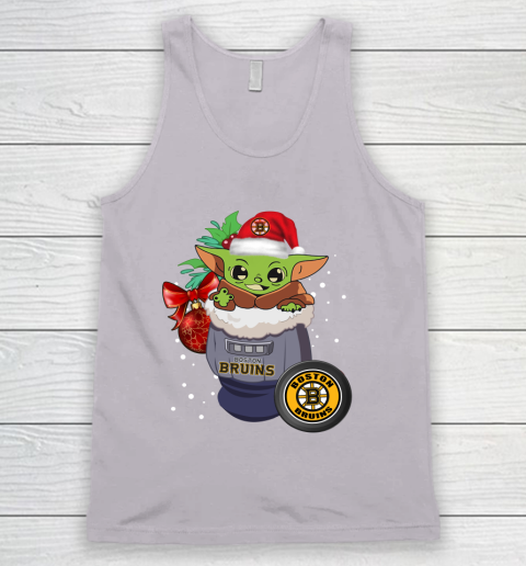 Boston Bruins Christmas Baby Yoda Star Wars Funny Happy NHL Tank Top 4