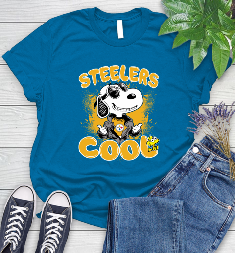 NFL Football Pittsburgh Steelers Cool Snoopy Shirt Women's T-Shirt 8