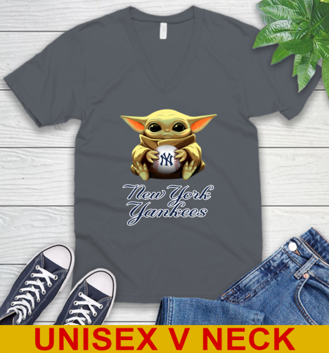 MLB Baseball New York Yankees Star Wars Baby Yoda Shirt 53