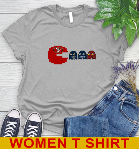 San Francisco 49ers NFL Football Pac Man Champion Women's T-Shirt 6 San Francisco 49ers NFL Football Pac Man Champion Women's T-Shirt - Image 6