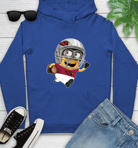 NFL Arizona Cardinals Minions Disney Football Sports Youth Hoodie 9