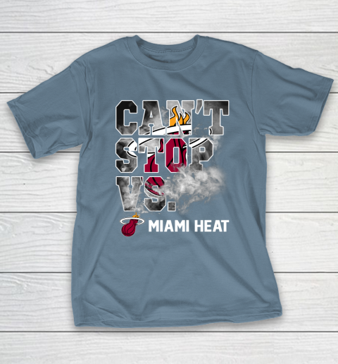 Nba Miami Heat Large UNK Blue Label Red Logo T-shirt..127