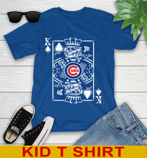 Chicago Cubs MLB Baseball The King Of Spades Death Cards Shirt Youth T-Shirt 10