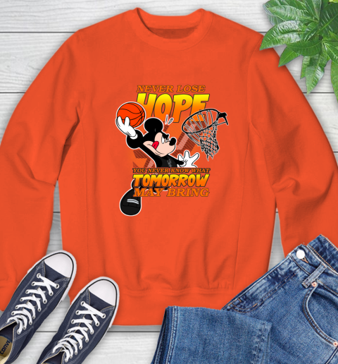 San Antonio Spurs NBA Basketball Mickey Disney Never Lose Hope Sweatshirt 3