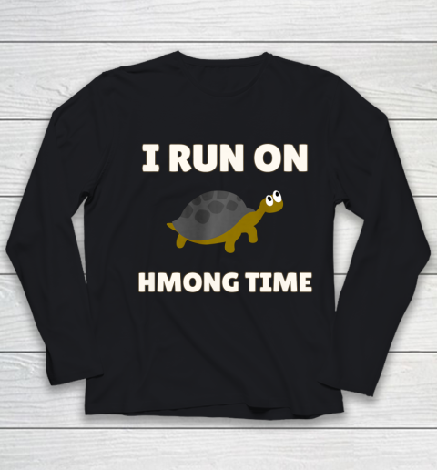 I RUN ON HMONG TIME Youth Long Sleeve