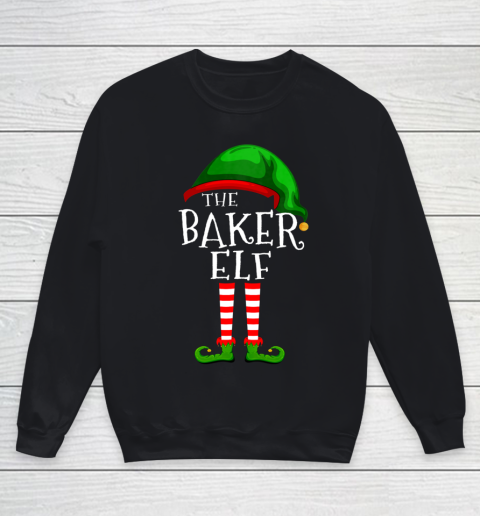 Baker Elf Family Matching Group Christmas Gift Funny Youth Sweatshirt
