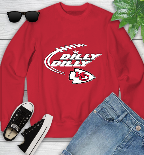 NFL Kansas City Chiefs Dilly Dilly Football Sports Youth Sweatshirt 9