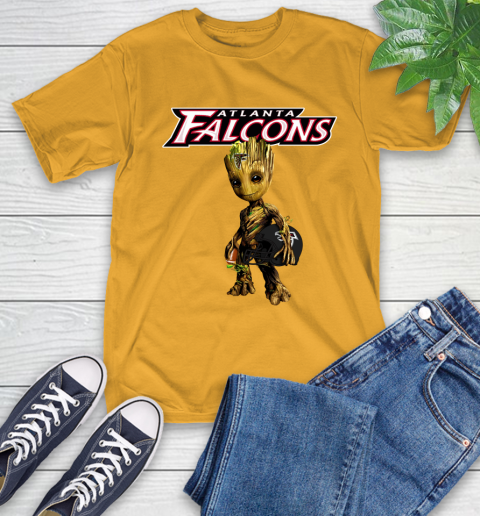 Atlanta Falcons NFL Football Groot Marvel Guardians Of The Galaxy T-Shirt 3