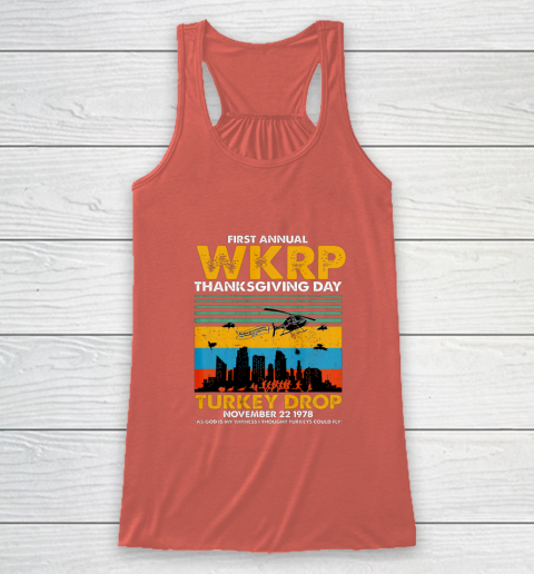 Wkrp Turkey Drop Shirt Turkey Drop T Shirt Turkey Drop Retro Racerback Tank 3