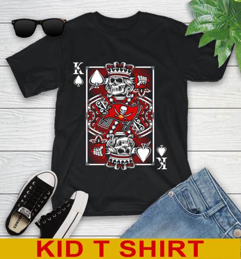Tampa Bay Buccaneers NFL Football The King Of Spades Death Cards Shirt Youth T-Shirt