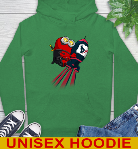 NFL Football Houston Texans Deadpool Minion Marvel Shirt Hoodie 8