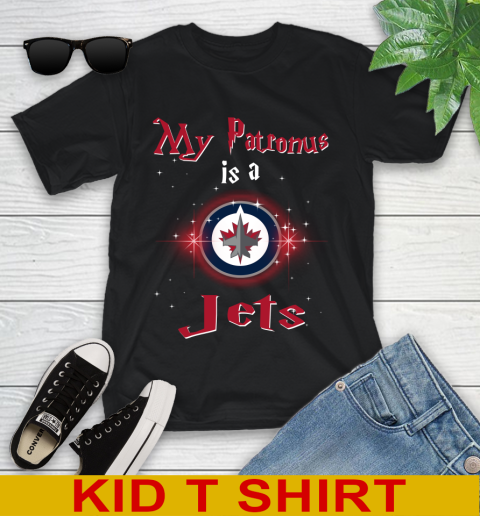 NHL Hockey Harry Potter My Patronus Is A Winnipeg Jets Youth T-Shirt