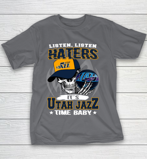 Listen Haters It is JAZZ Time Baby NBA Youth T-Shirt 5