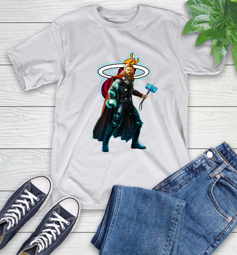 NBA Thor Avengers Endgame Basketball Miami Heat T-Shirt 12