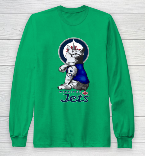NHL My Cat Loves Winnipeg Jets Hockey Long Sleeve T-Shirt 4