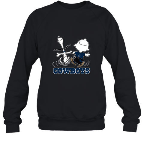Snoopy And Charlie Brown Happy Dallas Cowboys Fans Sweatshirt
