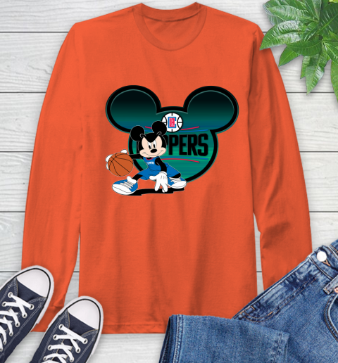 NBA LA Clippers Mickey Mouse Disney Basketball Long Sleeve T-Shirt 5