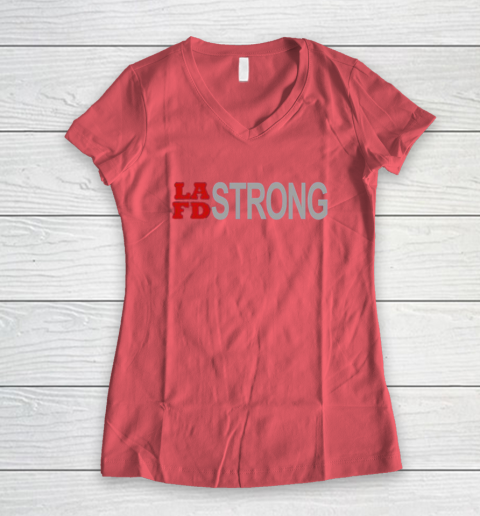 LAFD Strong Women's V-Neck T-Shirt 6