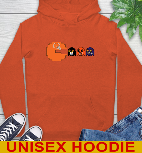 Cleveland Browns NFL Football Pac Man Champion Hoodie 5