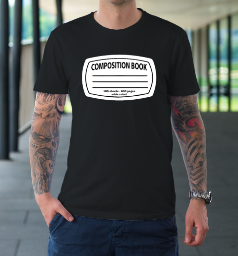 Composition Notebook Costume  Matching Group Halloween T-Shirt